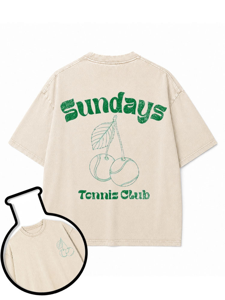 Sundays Tennis Club Washed T-Shirt