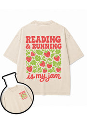 READING & RUNNING is my jam Washed T-Shirt