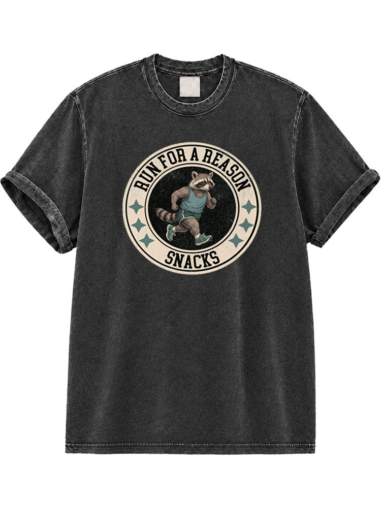 Run for a Reason Snacks Washed T-Shirt