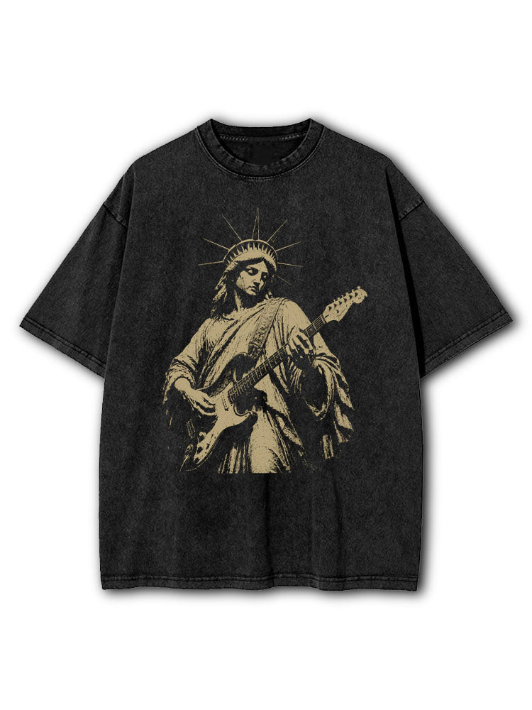 Statue Liberty Washed T-Shirt