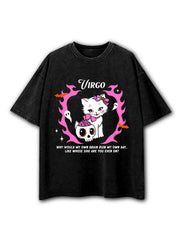 VIRGO WHY WOULD MY OWN BRAIN RUIN MY OWN DAY Washed T-Shirt