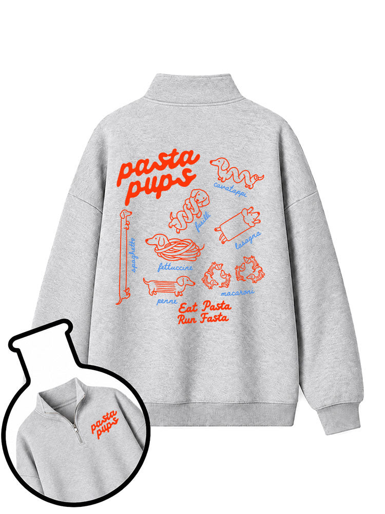 Pasta Pups Half-Zip Fleece Pullover