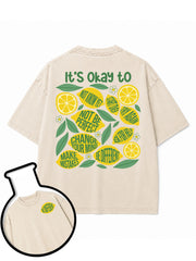 IT'S OKAY TO Washed T-Shirt